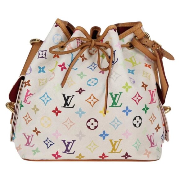 LOUIS VUITTON Monogram Multicolor Petit Noe Bag White M42229 LV Auth 121428AM - Picture 2 of 16